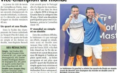 Un cormeillais vice-champion du monde !! Bravo JB, l’ACSC est fier de te compter dans ses rangs 💪